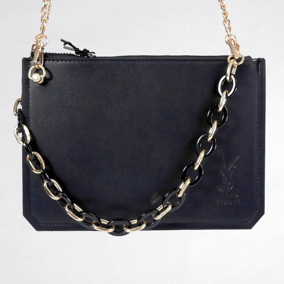 Yves Saint Laurent Crossbody Bag Pouch Clutch Envelope NEW YSL - Picture 5 of 9